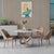 Pop-star Luxury 4 Seater Round Dining Table in Beige - Nice Maple