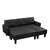Practo Modern Suede Sofa Set in Suede With Setty - Nice Maple
