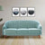 Kelly Straight Line Sofa Set in Suede - Nice Maple