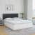 Uniline Plus Upholstered Bed with Storage In PU Polish