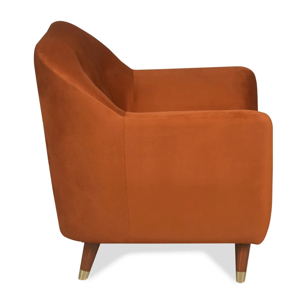Nuke Couch Accent Chair in Orange Color - Nice Maple