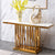 Uniline Golden Console Table - Stainless Steel - Nice Maple