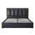 Mosco Upholstered Luxury Quilted Bed in Leatherette - Nice Maple