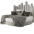 Magnum Upholstered Luxury Round Bed in Grey Suede - Nice Maple