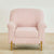 Inox Kings-well Barrel Accent Chair in Pink - Nice Maple
