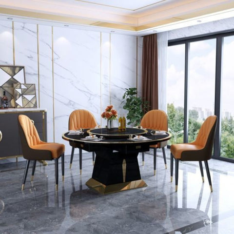 Practo Luxury 6 Seater Dining Table - Nice Maple