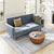 Ozon Luxury Straight Line Sofa Set in Grey - Nice Maple