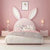 Bunny Upholstered Luxury Bed In Pink Suede - Nice Maple
