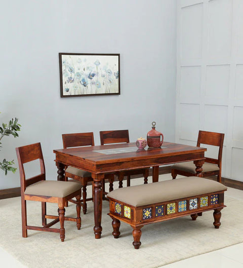 Superb 6 Seater Dining Table in Wenge Color - Nice Maple
