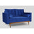 Mercury Straight Line Sofa Set in Blue - Nice Maple
