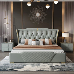 Mastro Luxury Upholstered Luxury Bed With Hydraulic Storage in Suede