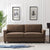 Tox Straight Line Sofa Set in Brown - Nice Maple