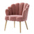 Lotus Upholstered Arm Chair In Velvet