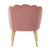 Lotus Upholstered Arm Chair In Velvet