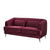 Telly Chesterfield Sofa Set in Burgundy Color