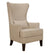 Volvo High Back Wing Chair In Silver Color